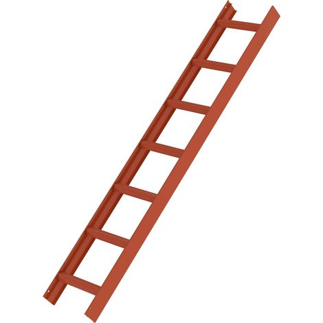 MUNK Aluminium Dachleiter 7 Sprossen rot