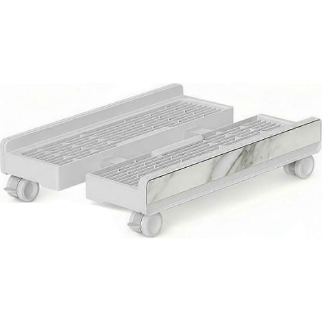 Support réglable pour tour d'ordinateur portable, support ventilé pour unité centrale avec roulettes verrouillables, compatible avec la plupart des tours d'ordinateur. (1/5)