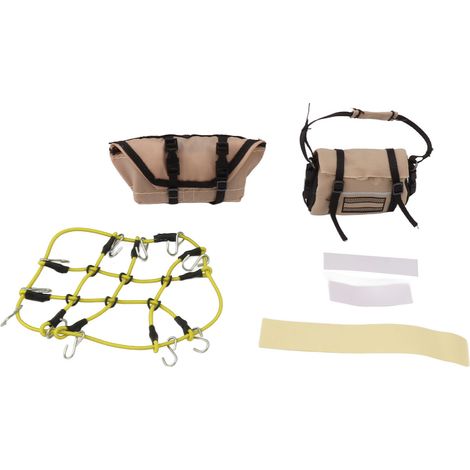 Filet de toit pour bagages jaune, accessoires de décoration RC pour Traxxas 1/18 TRX4M (1/5)