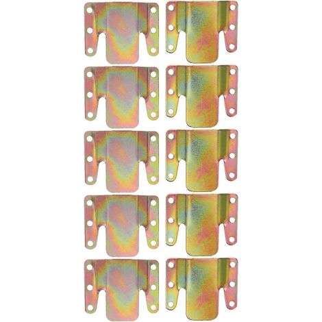 Connecteur d'angle de verrouillage pour canapé, design conique pour meubles de maison, 0,50 x 6,50 x 0,20 cm, lot de 10 connecteurs pour meubles. (1/5)