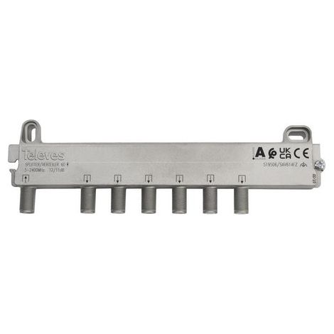 Repartidor serie F terrestre y satélite 5 a 2400 MHz 6D 12/11 dB