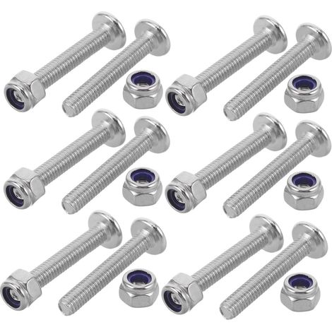 Vis et Écrous de Rechange M4x25 Mm pour Foot – Kit 12 Pièces Métalliques de Fixation pour Joueurs – Boulons de Connexion Robustes pour Réparation et Entretien de Table de Jeu (1/5)
