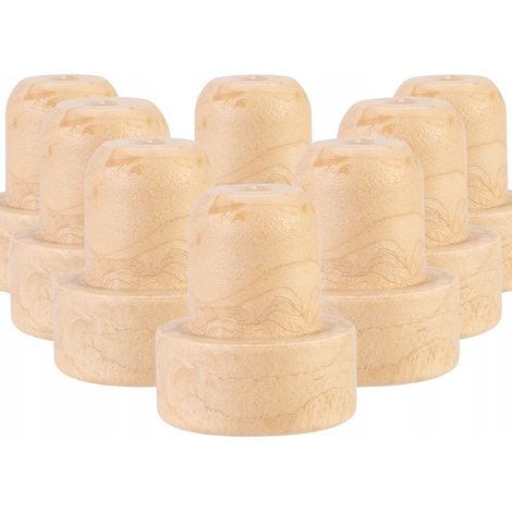 50 tapones sintéticos tipo champiñón de 19,5 mm para botellas de vino y zumo.