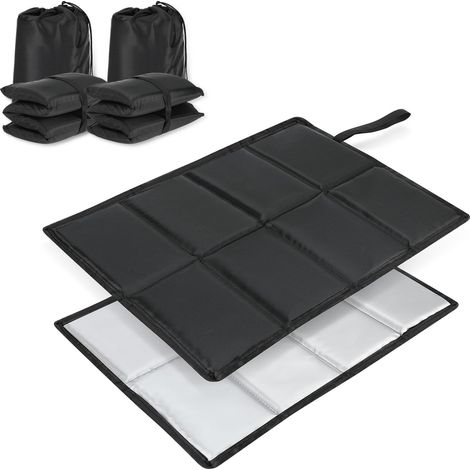 Lot de 2 coussins de siège pliables, Coussins de siège Thermique Mousse (1/4)