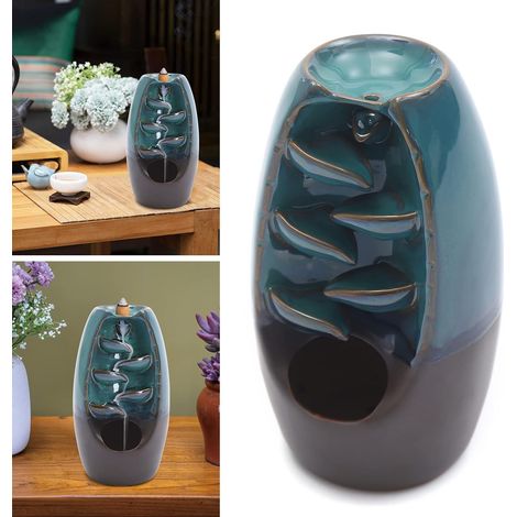 Brûleur d'encens à refoulement - En céramique - Décoration d'aromathérapie - Décoration de la maison - Méditation (1/5)