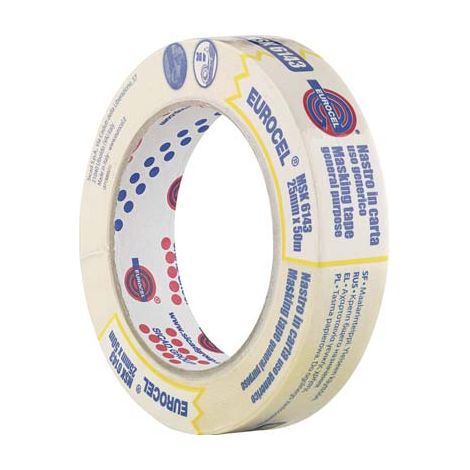 NASTRO CARTA MSK 6143 TB EUROCEL - MM 25 ML 50- 72 pezzi