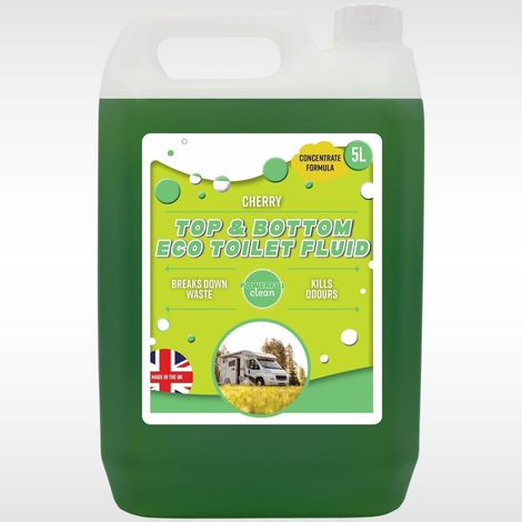 Green Caravan Toilet Fluid 5L Caravan Toilet Chemicals All in One Motorhome & Portable Toilet Chemical Fluid