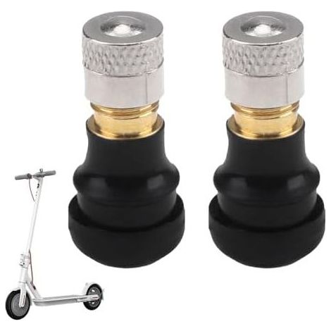 Confezione da 2 valvole dell'aria per monopattino Xiaomi Ninebot Max G30, include adattatore di prolunga per valvola, compatibile con vari modelli di monopattino, resistente e sicura. (1/5)
