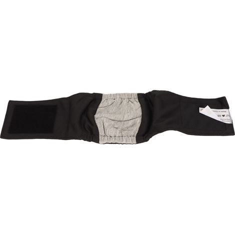 Bande abdominale pour chien mâle, étanche, forte absorption d'eau, respirante et confortable, noire, taille XL. (1/5)