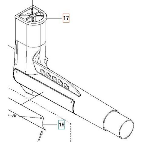 Support de poignée de débroussailleuse Husqvarna 343R 345 RX d'origine