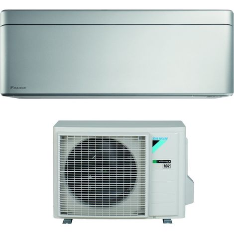 aire acondicionado daikin bluevolution inverter aire acondicionado serie stylish total silver 12000 btu ftxa35bs r-32 wi-fi integrado clase a++ color gris - garantía italiana