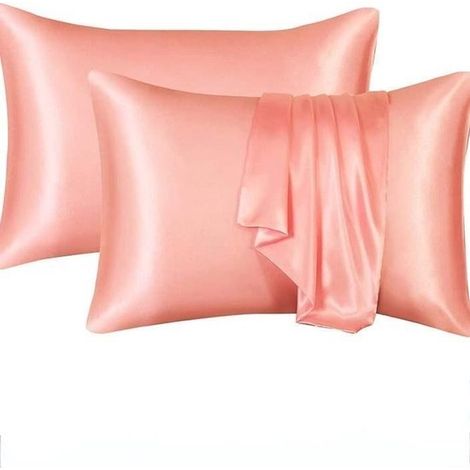 Lot de 2 taies d'oreiller - microfibre brossée douce et facile d'entretien - infroissable et résistante aux couleurs - 51 x 76 cm - Gris foncé (1/5)
