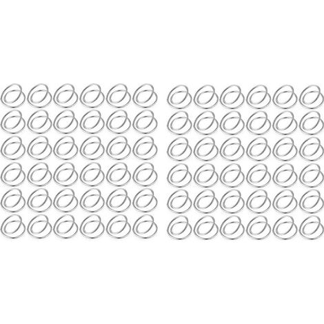 72 Pcs MéTal Spirale Serviette Ronde Boucles Simples Ronds de Serviette pour Mariages RéCeption DîNer Buffet Table DéCor Argent