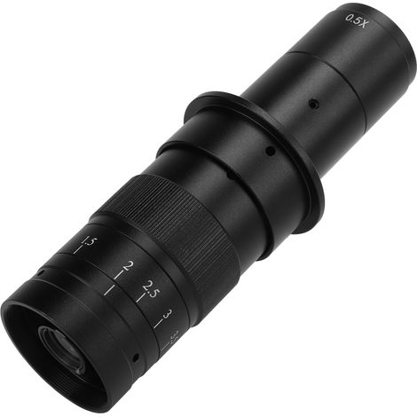 Adjustable magnification 180X zoom 25mm C-mount lens suitable for HDMI, VGA, USB industrial video microscope camera lenses (1/5)