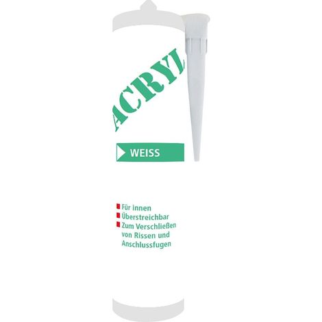 Acryl weiss 310 ml Innen Abdichten Fugen Dichtmasse Dichtstoff