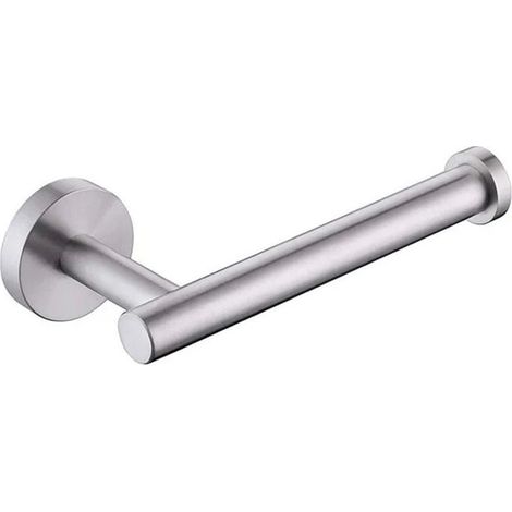 1 unidad de soporte de papel higiénico plateado para montaje en pared, fabricado en acero inoxidable 304 pulido -Crezuo