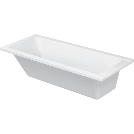 Duravit – Baignoire rectangulaire 1700 x 750 mm – Acrylique sanitaire blanc – Évacuation 5,2 cm – Design contemporain D-Code
