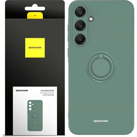 Anello in silicone Spacecase per Galaxy A35 5G, verde scuro (1/5)