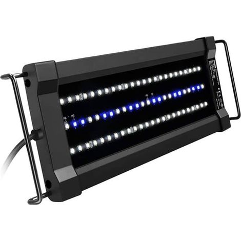 Bande LED étanche G2 pour aquarium, avec contrôleur, lumière blanche et bleue, 3 modes de minuterie, lampe LED pour aquarium de 30 à 43 cm, 6 W (1/5)