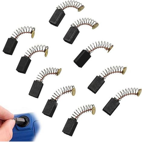 Kohlebürsten 12,5 mm x 8 mm x 5 mm – 12er-Packung für Elektromotoren – Optimale Haltbarkeit und Leistung (1/5)