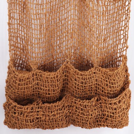 Aquagart – Natte en fibre de coco 100 x 100 cm – Lot de 8 sacs 25 x 25 cm – Protection anti-érosion pour liner de bassin – Stabilisation des berges