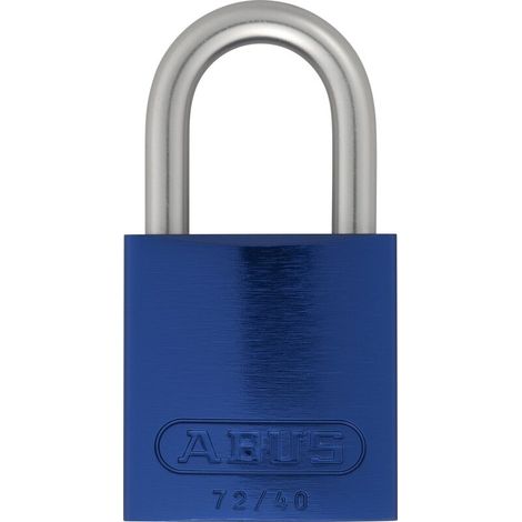 Abus Vorhangschloss Aluminium 72LL/40 blau vs. 1 Schlüssel