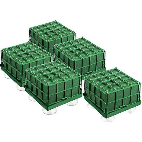 Set mit 5 Blumensteckschaum-Blumenhaltern mit Saugnäpfen, perfekt zum Dekorieren eines Hochzeitstisches oder als Tischdekoration. (1/5)