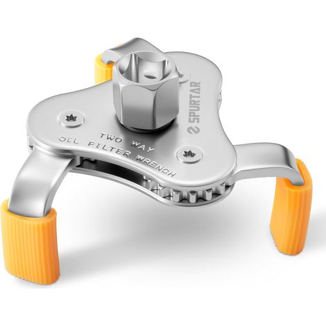 Clé à Filtre à Huile 3 Griffes Réglable 68 mm - 104 mm Universel Outil de Démontage de Filtre à Huile avec Manchons de Protection Amovibles (1/5)
