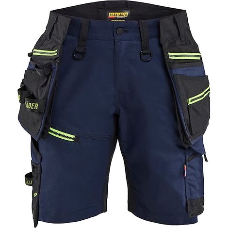 Short de travail artisan stretch STRIKER femme feMyanMare 7175 Marine foncé/Noir L - FR(44) - SE(C42) - Standards