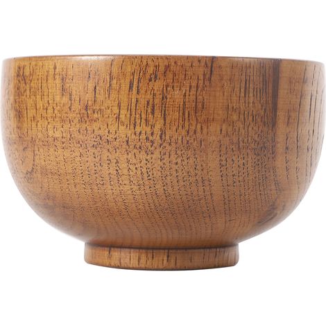 Reisschale aus Holz für Obstsalat und Nudeln, Küchenutensil, Lebensmittelbehälter, klein, 11 cm (1/5)