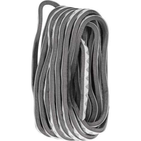 Joint d'étanchéité auto-adhésif pour fenêtres et portes, isolation phonique et coupe-vent, protection contre la poussière, gris 9 x 9 mm (1/5)