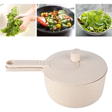 Dörrgerät für Gemüse, Küchenschleuder für Gemüse, Fruchtsalatmixer, manuelle Gemüse- und Reiswaschmaschine, beige. (1/5)