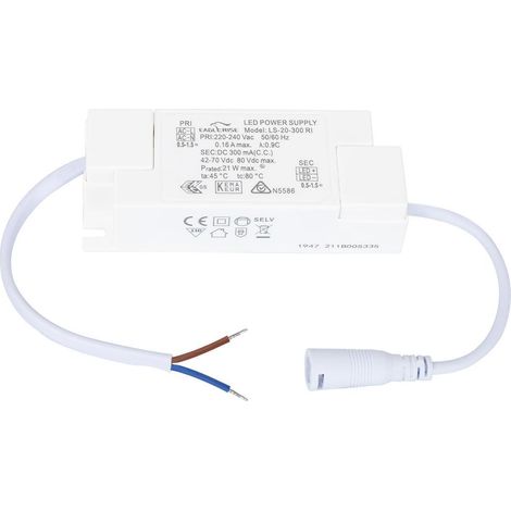 Driver EAGLERISE 220-240V No Flicker Output 42-70V 300mA 21W LS-20-300RI 21 W