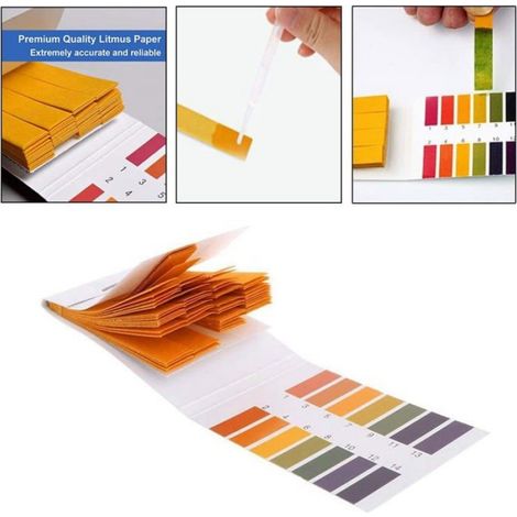 2 paquets de bandelettes de test pH — 160 bandelettes (pH 1–14) — Papier test pH universel pour le contrôle du pH (Emballage scellé) (1/5)