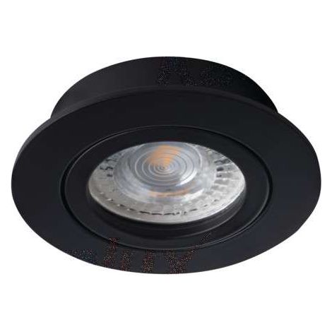 Supporto spot integrato 70mm foratura rotonda Nero (1/5)