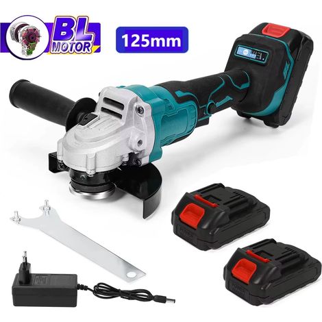 Meuleuse d'angle sans fil Brushless 125 mm 18V – 3 vitesses, outil de découpe polyvalent bois et métal, compatible Makita (1/5)