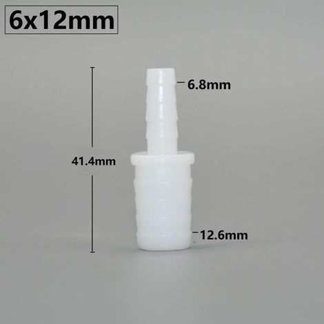 Raccord réducteur direct en polyéthylène (G)PE de qualité alimentaire pour tuyau d'irrigation, adaptateur pour pompe à air d'aquarium et tuyau d'irrigation. (1/5)