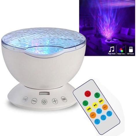 HONORNIC - Projecteur Lumières Ciel étoiles Lampe Veilleuse LED Décoration Chambre Enfant Blanc