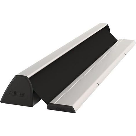 athmer Fingerschutzprofil NR-32 UniSafe L.1925mm BG silberf.Rollo schwarz - 5-901-1925-2109 (1/4)
