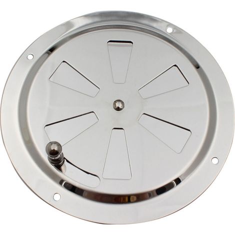 Grilles de ventilation circulaires, conduits de ventilation en acier inoxydable de 5 pouces pour l'admission et l'évacuation d'air, stores réglables et moustiquaires (1/3)