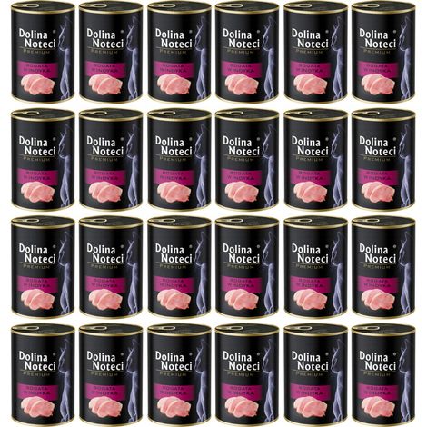 DOLINA NOTECI Premium Reich an Putenfleisch - Nassfutter für Katzen - 24 x 400 g