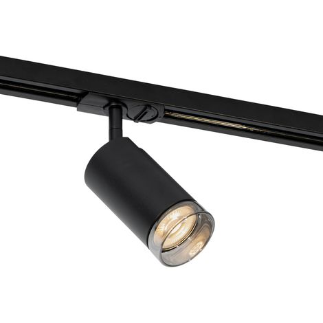 Modern Spotlight with Smoke Ring for 1-Phase Track System GU10 50mm - Iconic Jeana (1/4)