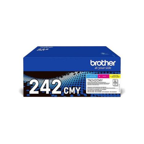 Brother TN242CMY Value Pack - Paquete de 3 - amarillo, cin, magenta - original - cartucho de tner - para Brother DCP-9017, DCP-9022, HL-3142, HL-315 (1/2)