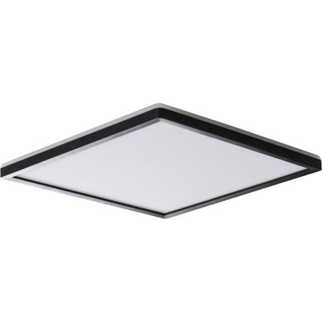 Plafoniera LED 12,3W quadrata 22,5cm nera IP54 3CCT (1/5)