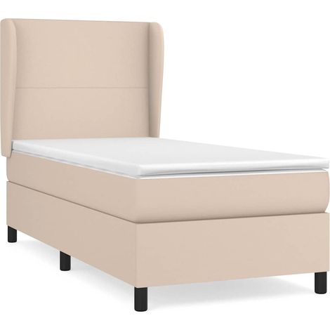 Maison Exclusive - Sommier à lattes de lit avec matelas Cappuccino 100x200 cm (1/5)