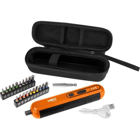 Neo Wkrętak 4V Li-Ion avec 20 embouts variés