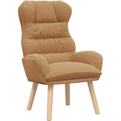 Fauteuil de Salon，Chaise，Fauteuil relaxant Beige 69 x 74 x 93 cm tissu CFW595124 (1/5)