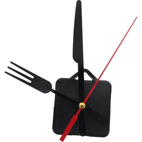 Mécanisme D'horloge Murale Silencieux Kit de Mouvement Léger Aiguilles en Plastique Noir pour DIY pour Projets D'horloge Uniques (1/5)
