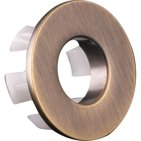 PaulGurkes Überlauf-Clip Metall Bronze Messing Waschbecken Clip Überlaufblende (1/3)