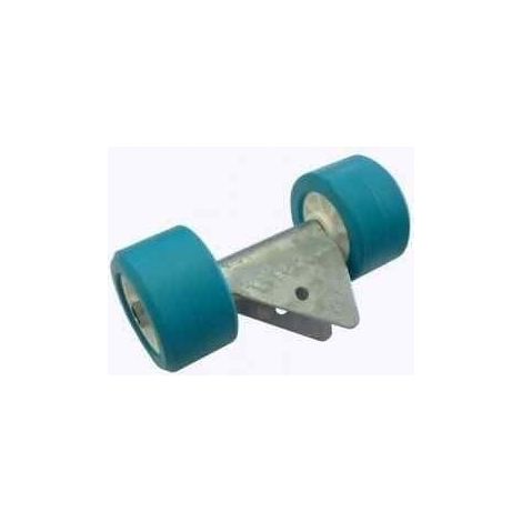 Imline – Lot de 2 galets Ø100 mm pour remorque nautique – Charge maximale 300 kg – Installation rapide – Glisse optimale pour chargement bateau